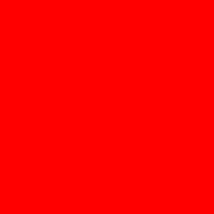 a square shape colored solid, bright red, the symbol of the WOinActie protests